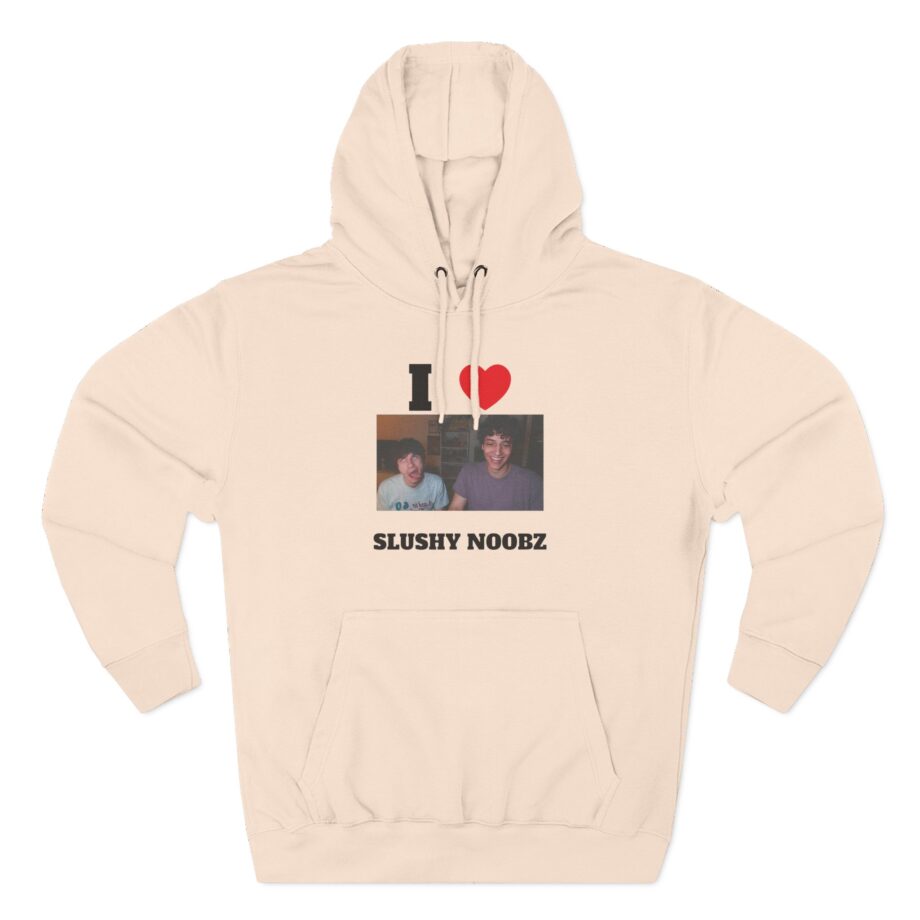 I Heart Slushy Noobz Three-panel Fleece Hoodie