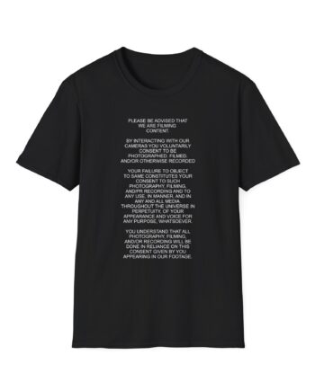 Nekrogoblikon We Are Filming Content Unisex Softstyle T-Shirt