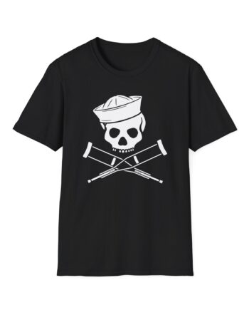 Jackass Sailor Skull & Crossbones Unisex Softstyle T-Shirt