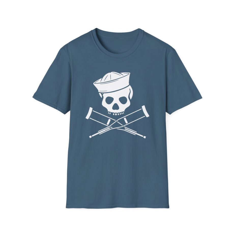 Jackass Sailor Skull & Crossbones Unisex Softstyle T-Shirt