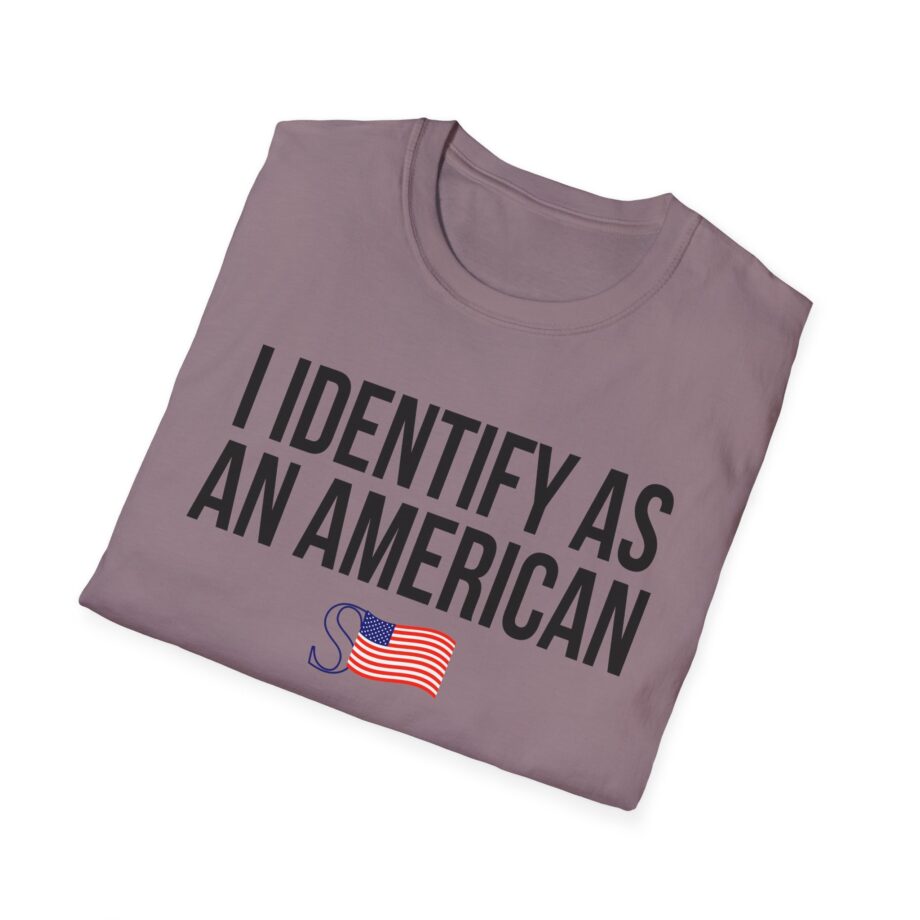 I Identify as an American Unisex Softstyle T-shirt