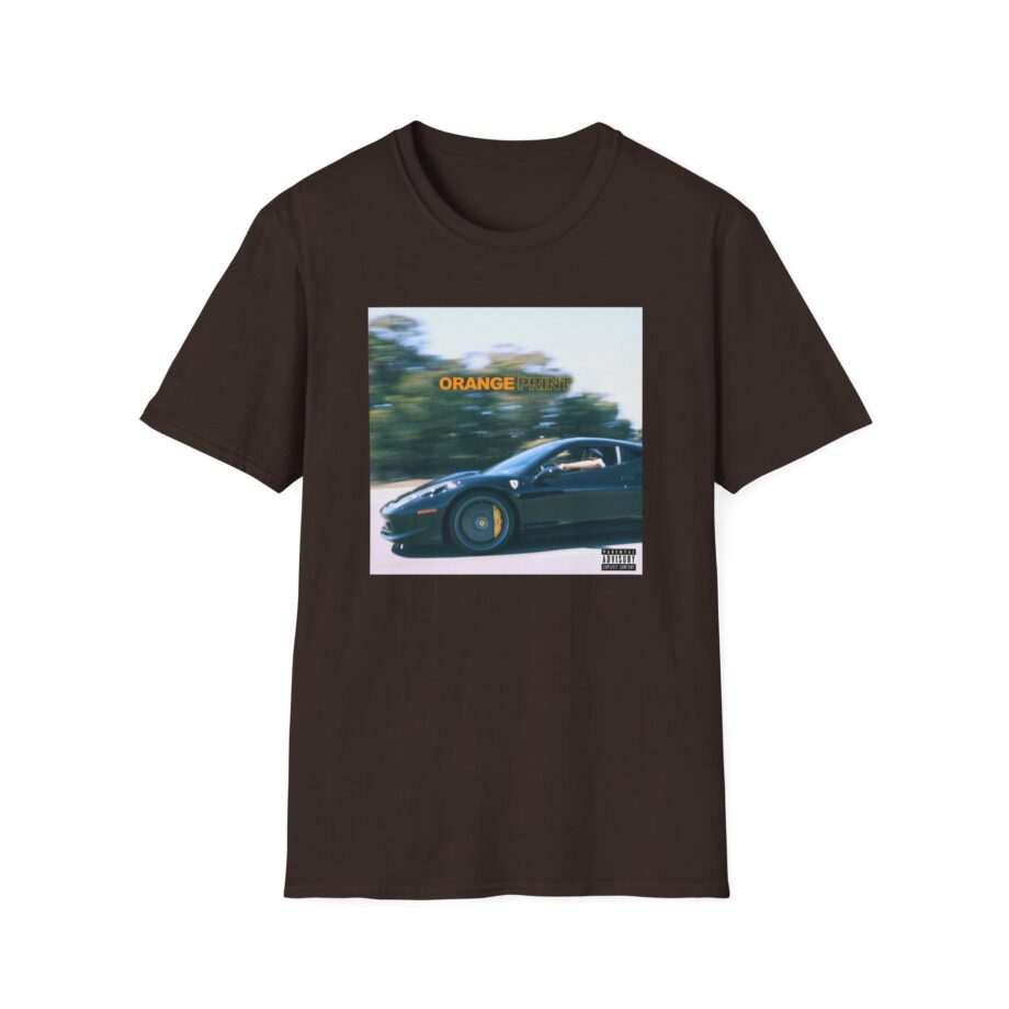 Larry June Orange Print Unisex Softstyle T-shirt