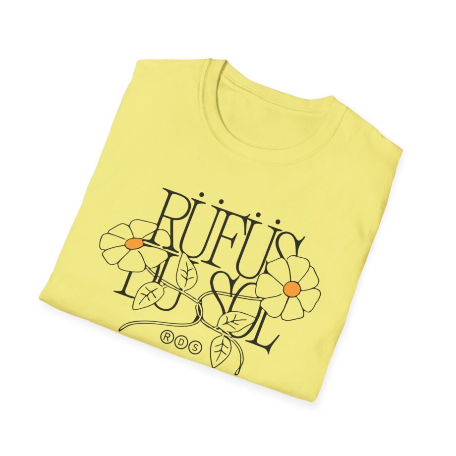 Rufus Du Sol Flower Ecru Unisex Softstyle T-Shirt