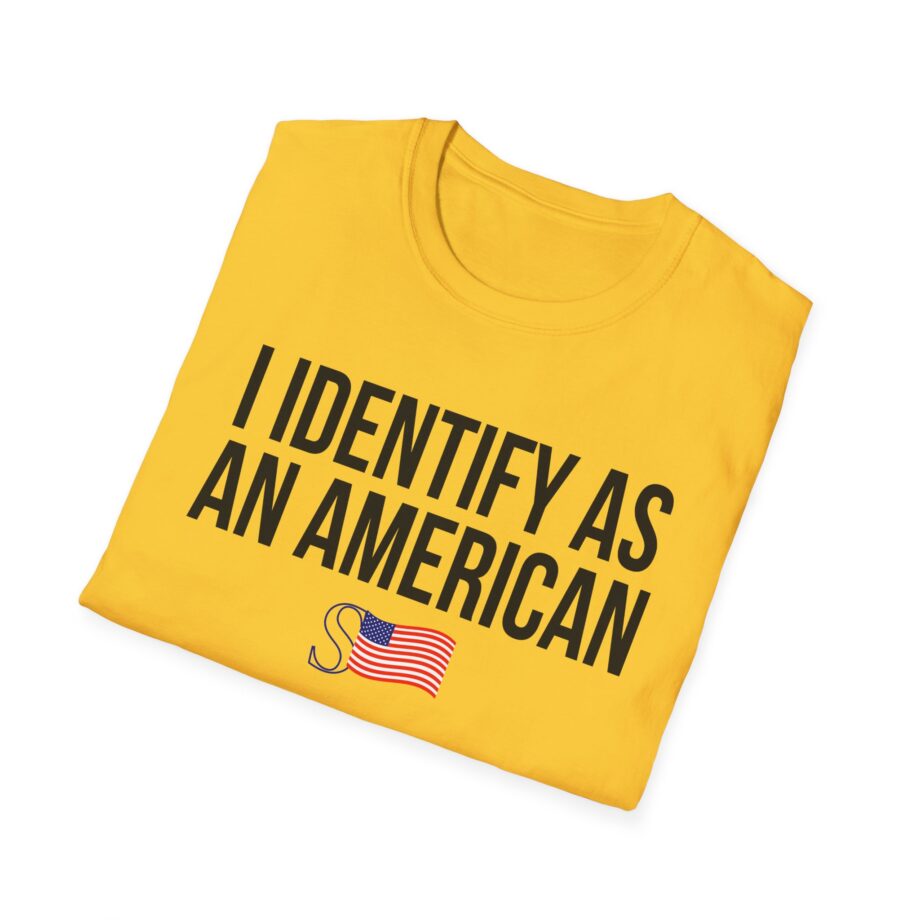 I Identify as an American Unisex Softstyle T-shirt