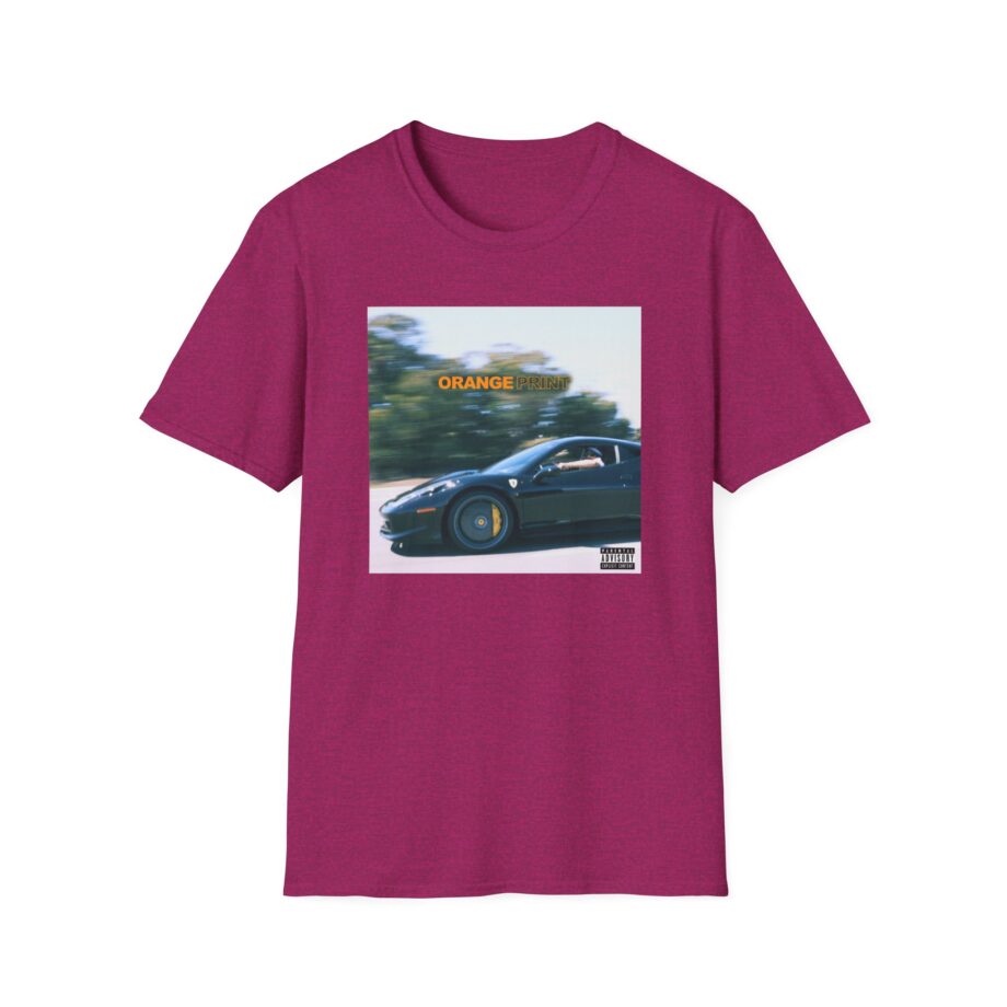 Larry June Orange Print Unisex Softstyle T-shirt