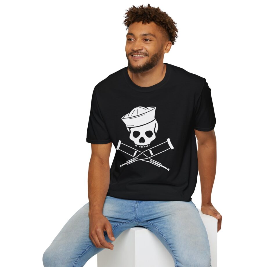 Jackass Sailor Skull & Crossbones Unisex Softstyle T-Shirt