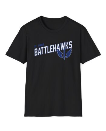 St. Louis Battlehawks 108 Stitches Tarc Merman  Unisex Softstyle T-Shirt