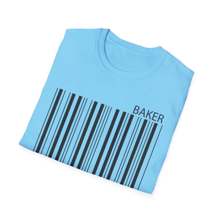 Maverick Barcode Baker Unisex Softstyle T-shirt