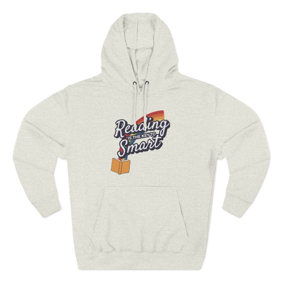 Nate Bargatze Reading is the Key to Smart Three-panel Fleece Hoodie