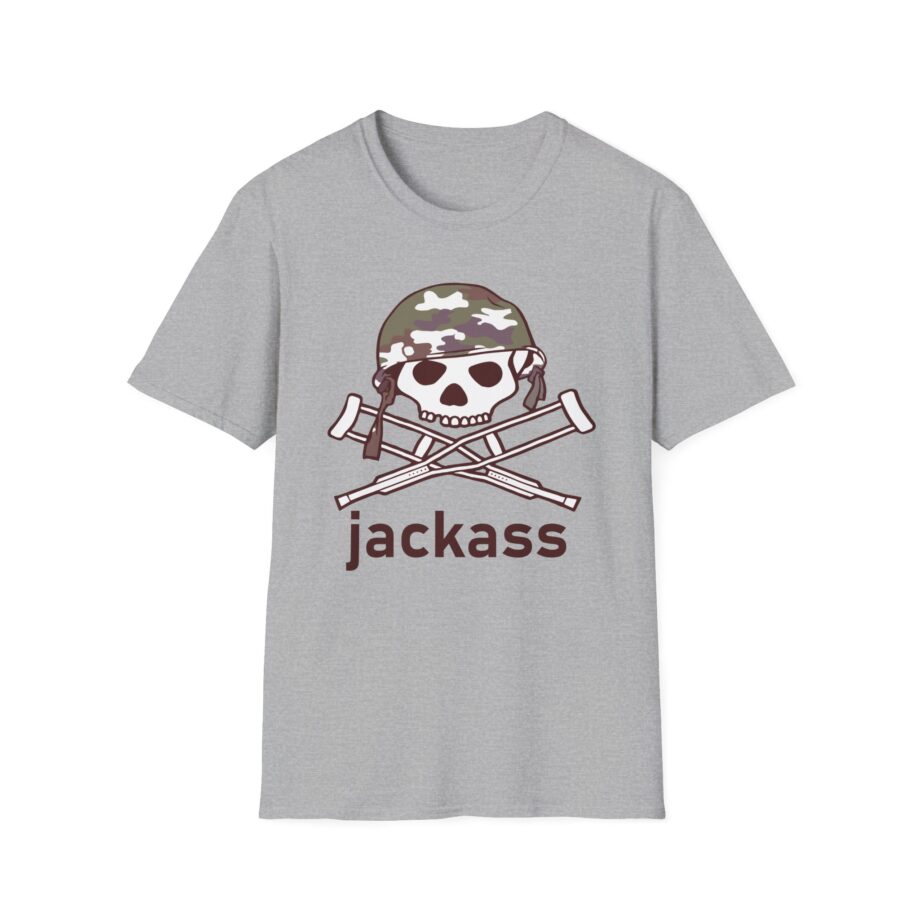 Jackass Camouflage Helmet Unisex Softstyle T-Shirt