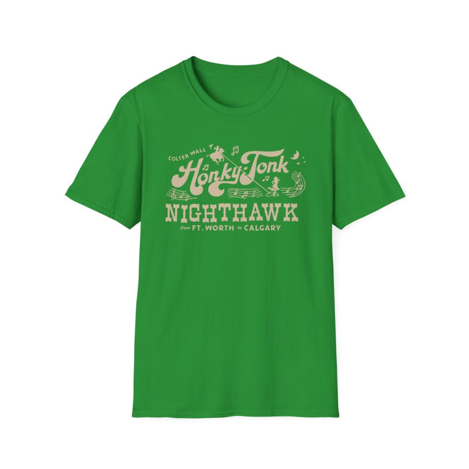 Colter Wall Honky-tonk Nighthawk Unisex Softstyle T-shirt