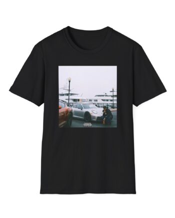 Larry June Spaceships on the Blade Unisex Softstyle T-shirt