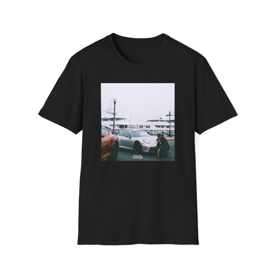Larry June Spaceships on the Blade Unisex Softstyle T-shirt