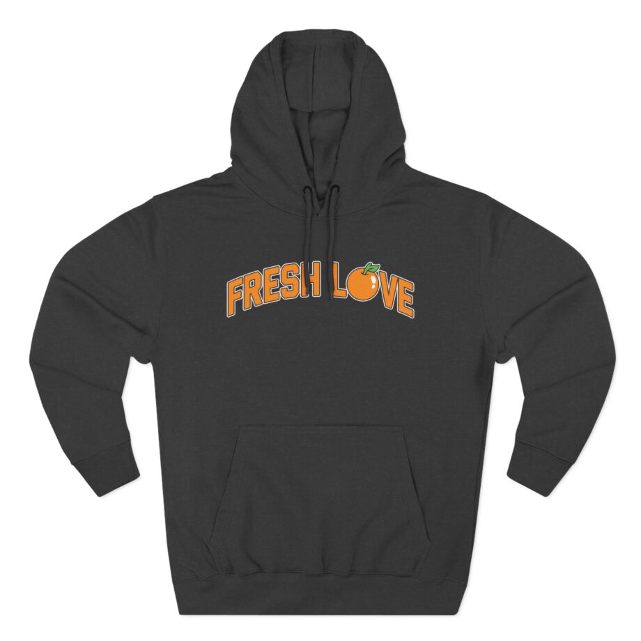 Fresh Love Three-Panel Fleece Hoodie