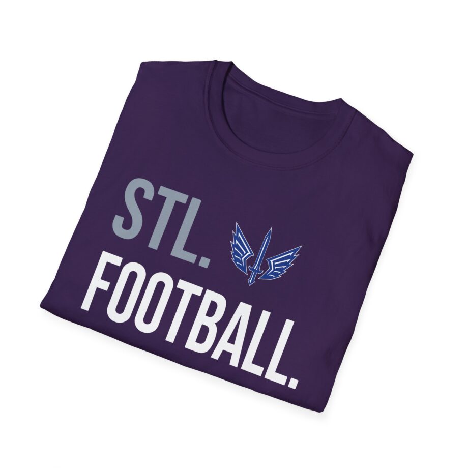 St. Louis Battlehawks 108 Stitches Football Spiral Unisex Softstyle T-shirt