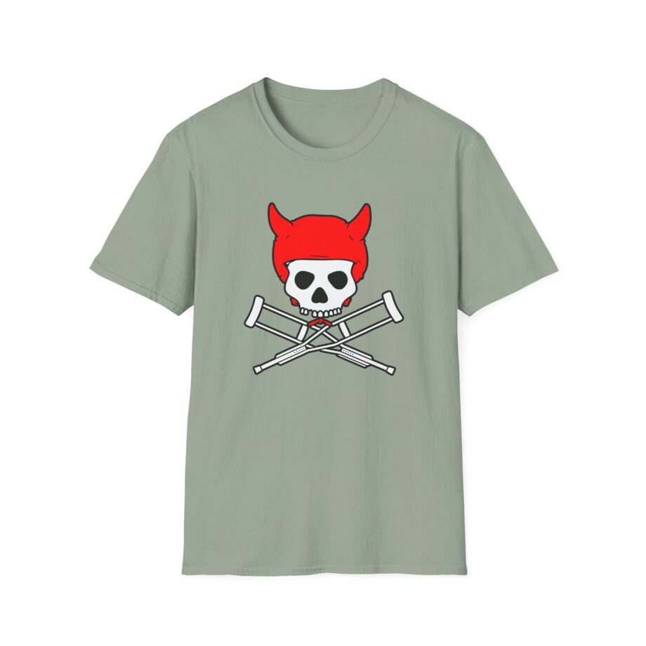 Jackass Devil Horns Skull & Crossbones Unisex Softstyle T-Shirt
