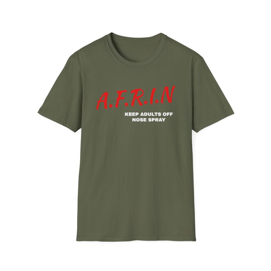 Nate Bargatze Afrin Keep Adults of Nose Spray Unisex Softstyle T-Shirt