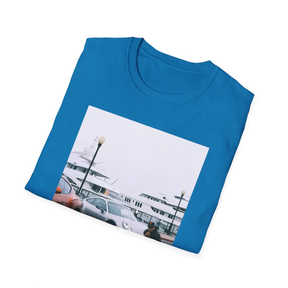 Larry June Spaceships on the Blade Unisex Softstyle T-shirt