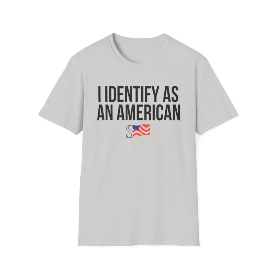 I Identify as an American Unisex Softstyle T-shirt