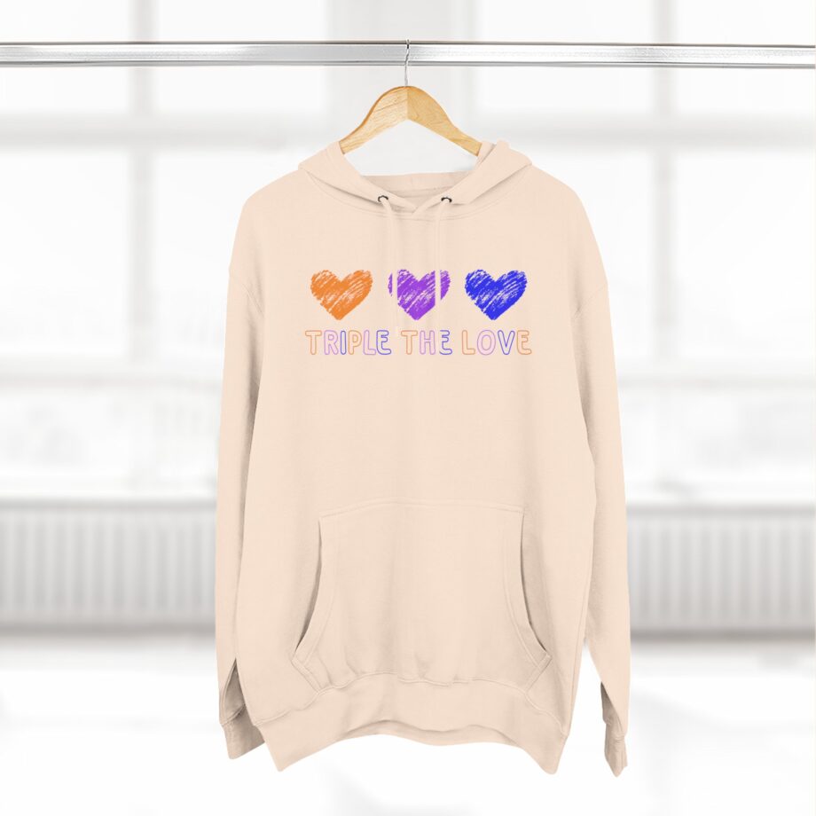 Fresh Love Triple the Love  Three-Panel Fleece Hoodie