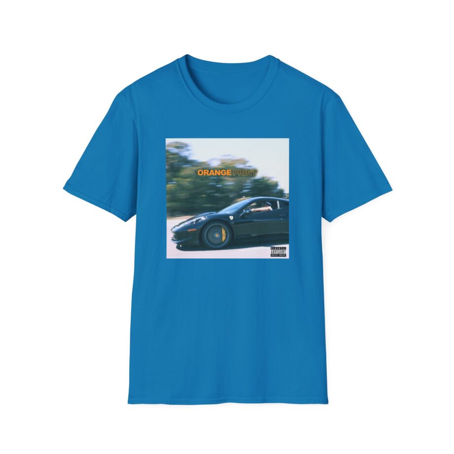 Larry June Orange Print Unisex Softstyle T-shirt