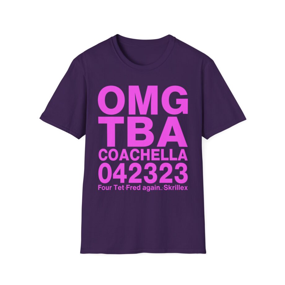 Skrillex Omg Тва Coachella 042323 Four Tet. Fred Again Unisex Softstyle T-Shirt