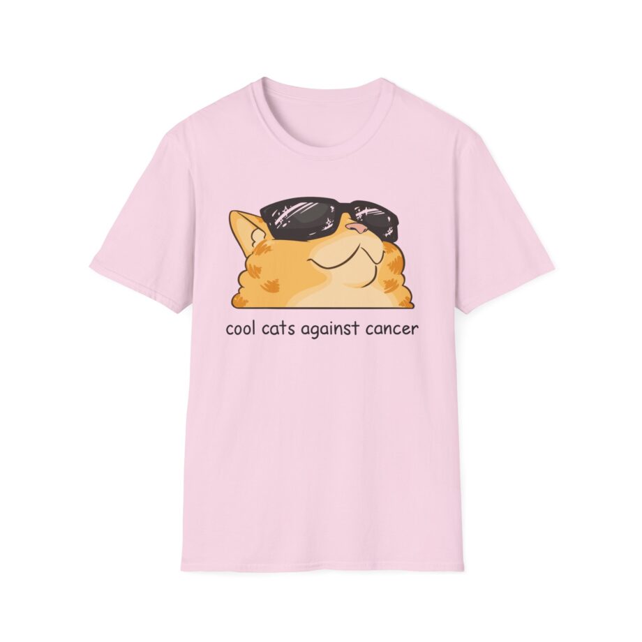 Lilsimsie Cool Cats Against Cancer Unisex Softstyle T-shirt
