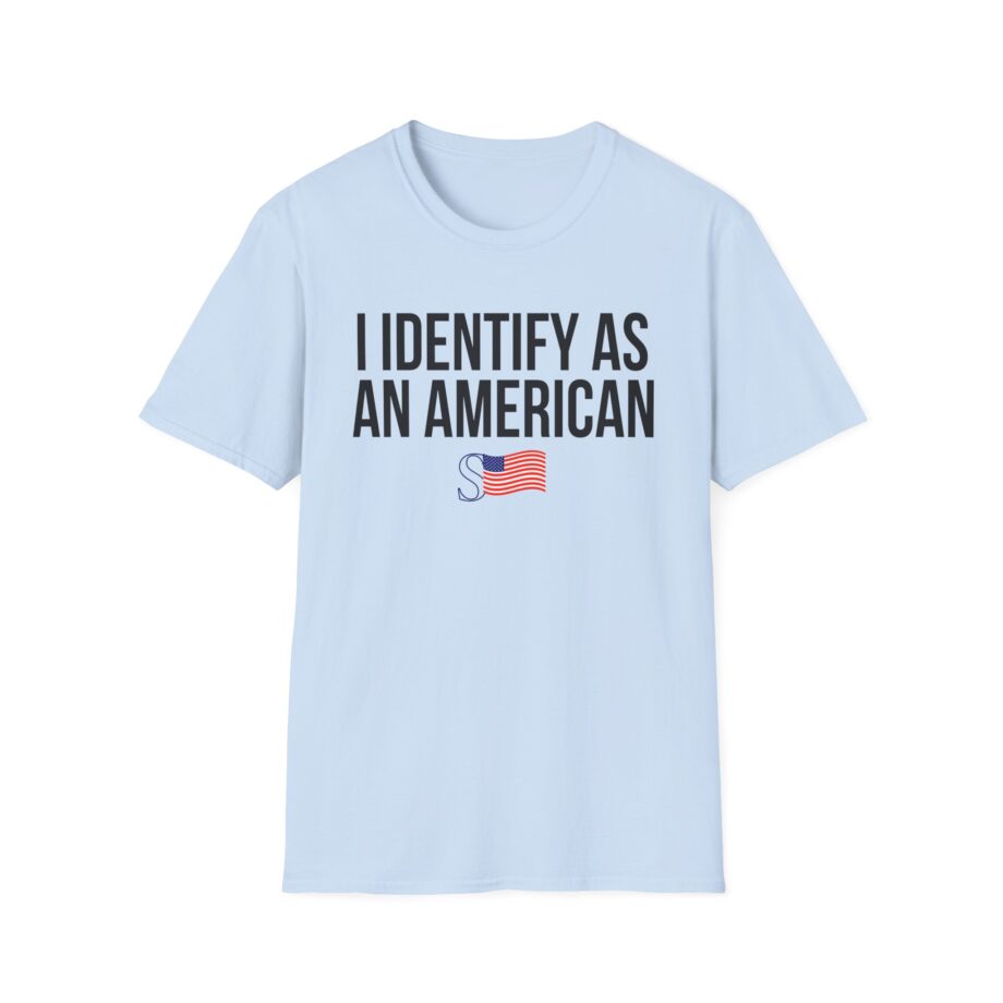 I Identify as an American Unisex Softstyle T-shirt
