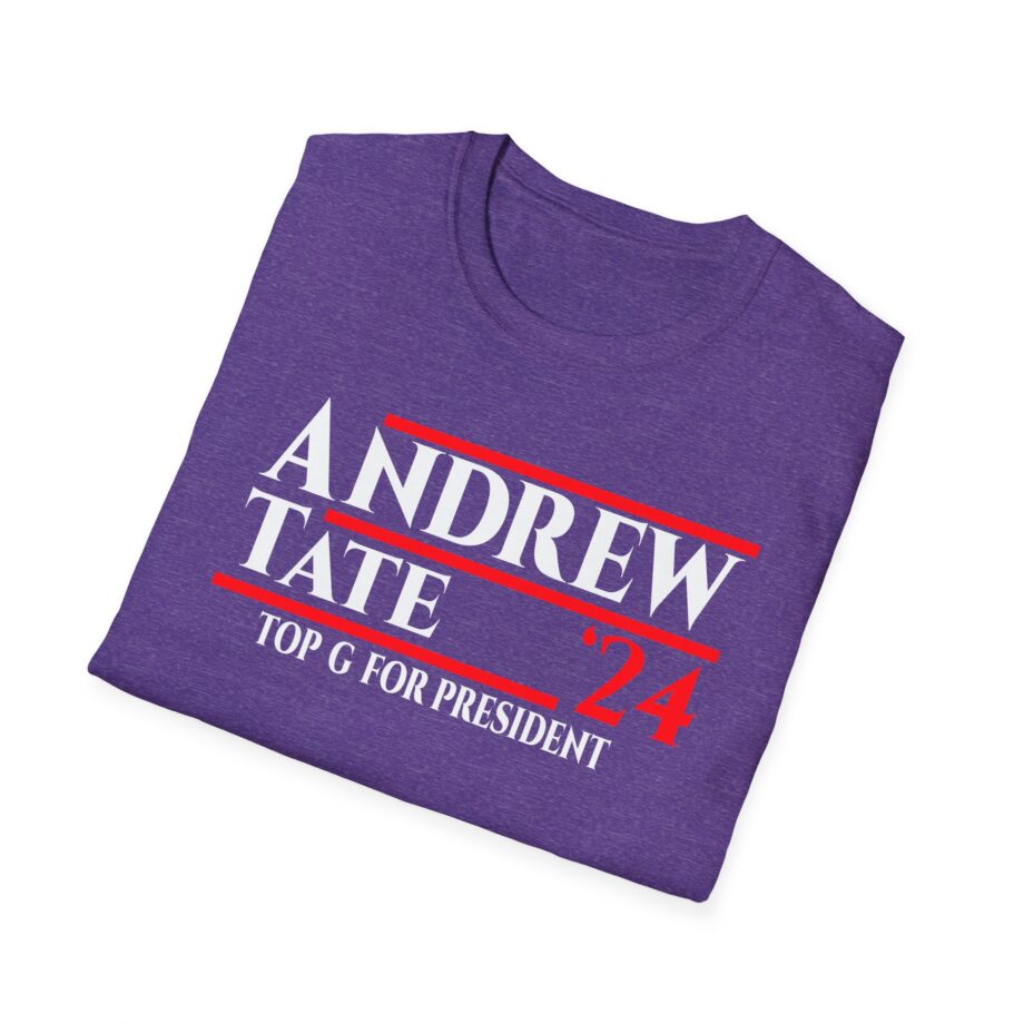 Andrew Tate Top G for President 2024 Unisex Softstyle T-Shirt
