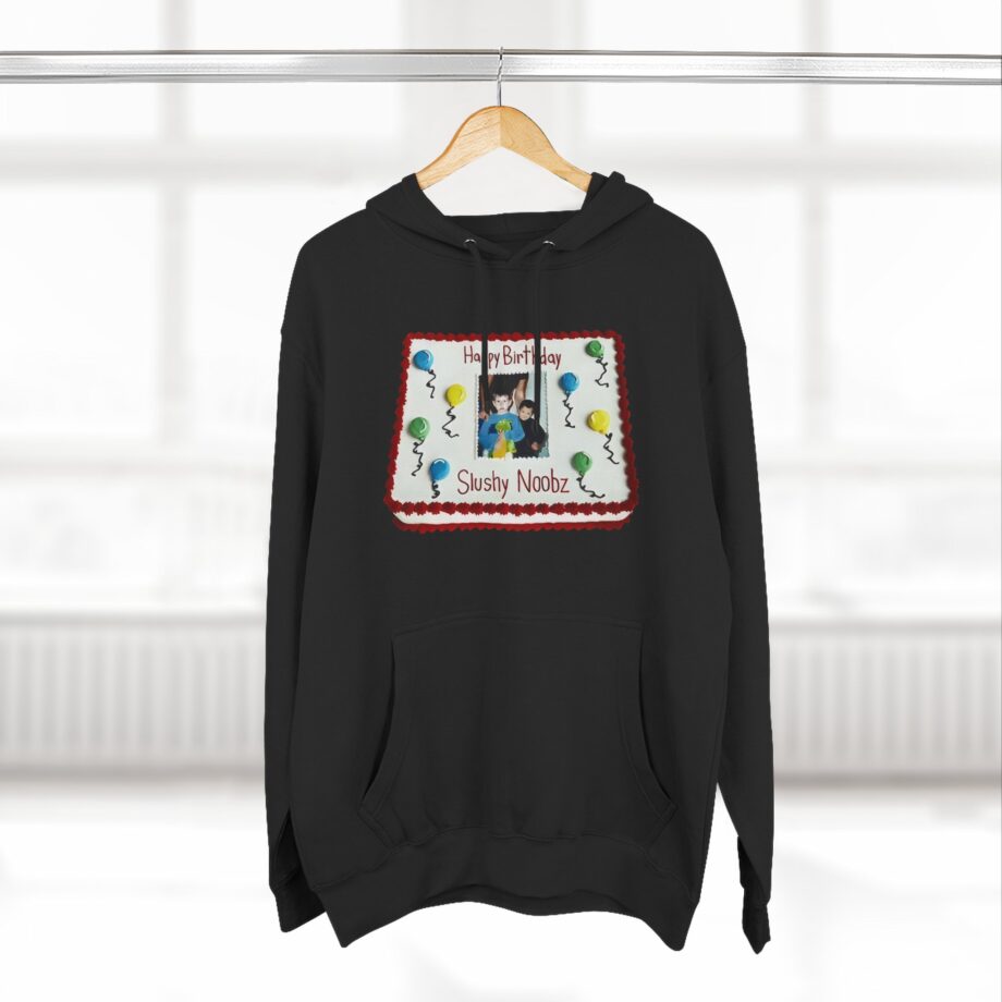 Slushy Noobz Birthday Cake Three-panel Fleece Hoodie