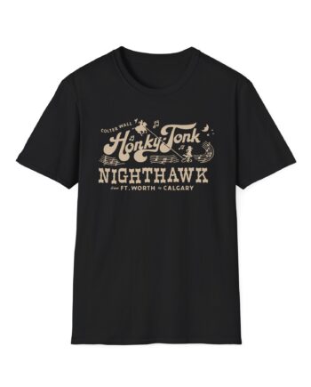 Colter Wall Honky-tonk Nighthawk Unisex Softstyle T-shirt