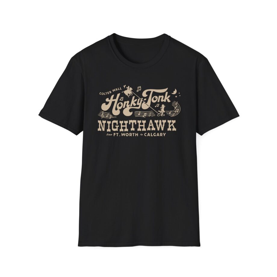 Colter Wall Honky-tonk Nighthawk Unisex Softstyle T-shirt