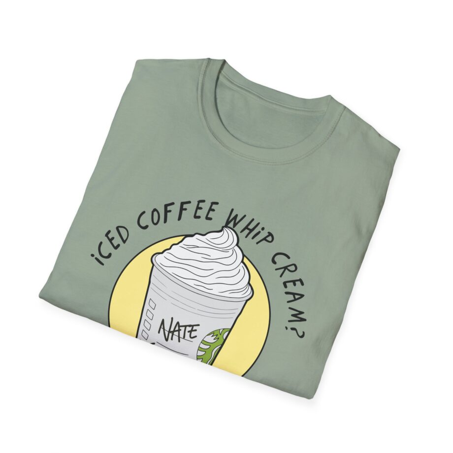 Nate Bargatze  Iced Coffee Whip Cream Unisex Softstyle T-Shirt