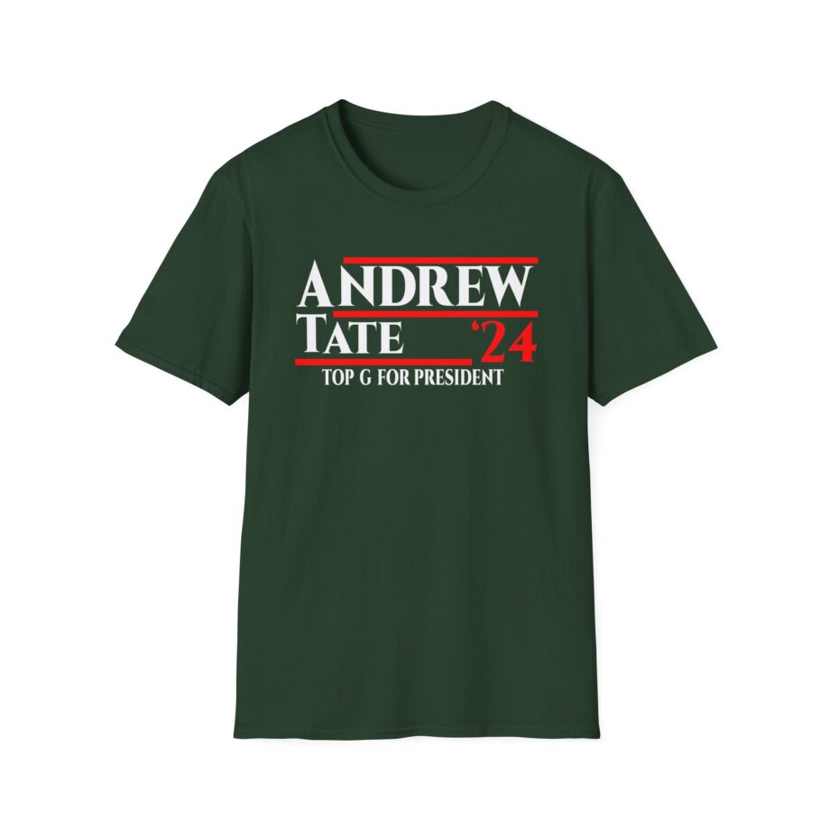 Andrew Tate Top G for President 2024 Unisex Softstyle T-Shirt