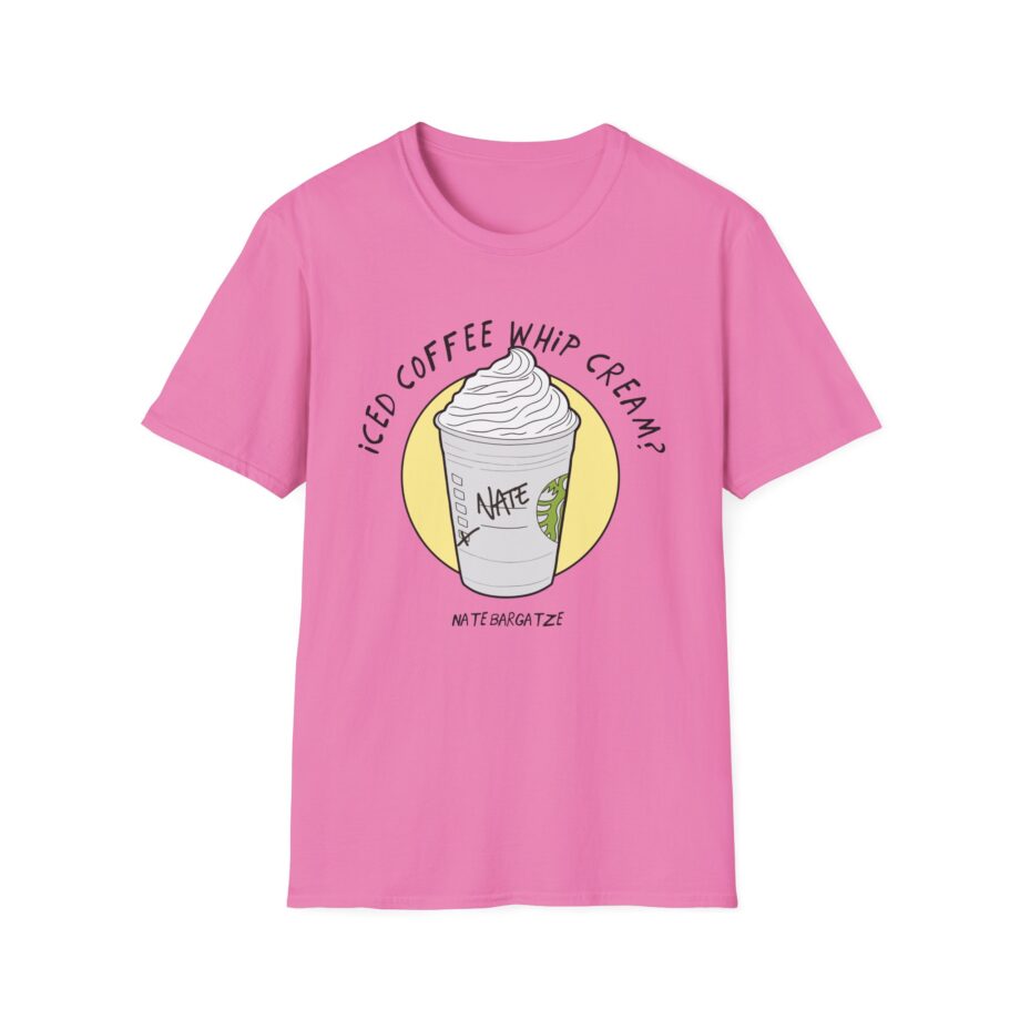 Nate Bargatze  Iced Coffee Whip Cream Unisex Softstyle T-Shirt