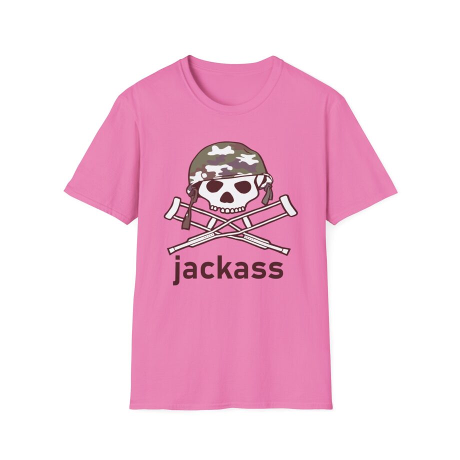 Jackass Camouflage Helmet Unisex Softstyle T-Shirt