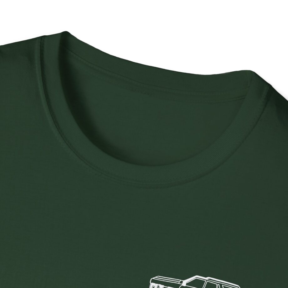 Sleeperdude It'sjust a Little Whiskey Dent on Back Unisex Softstyle T-Shirt