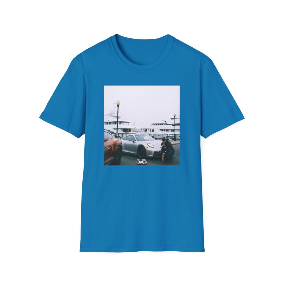 Larry June Spaceships on the Blade Unisex Softstyle T-shirt