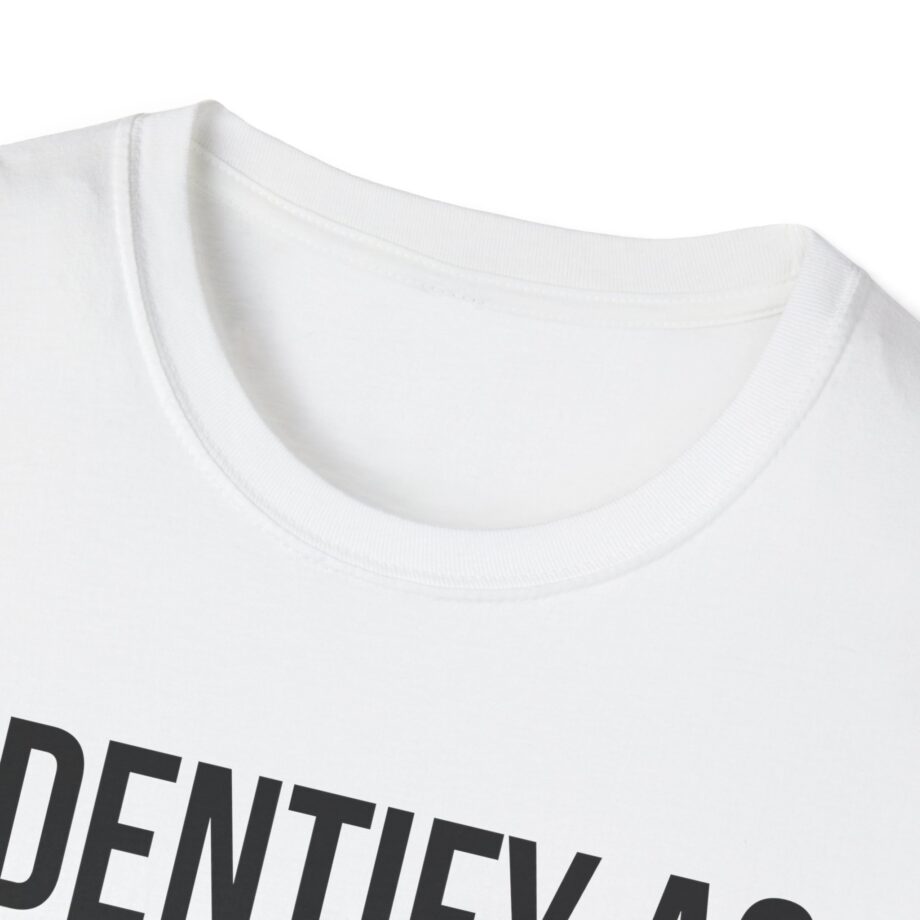 I Identify as an American Unisex Softstyle T-shirt