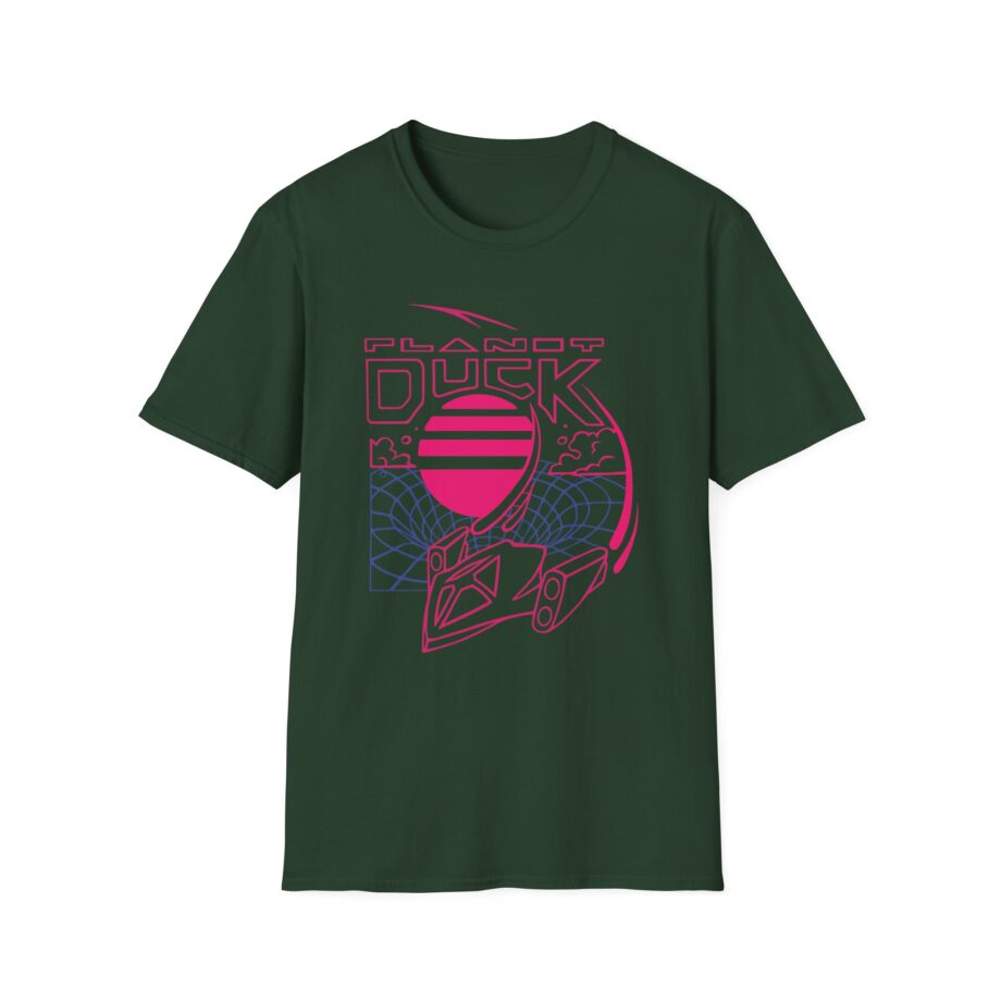 Quackity Plandy Dusk Neon Time Travel Unisex Softstyle T-shirt