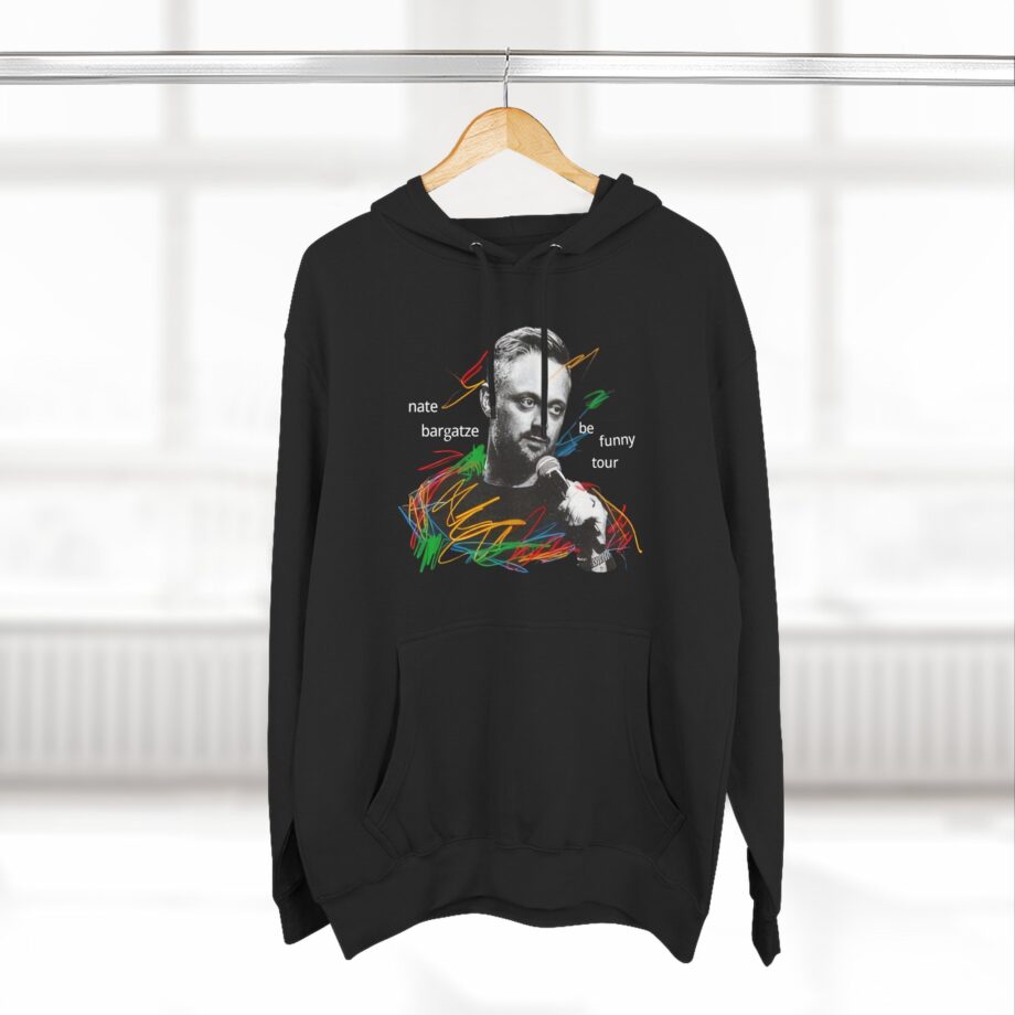 Nate Bargatze 2024 Be Funny Tour Three-panel Fleece Hoodie