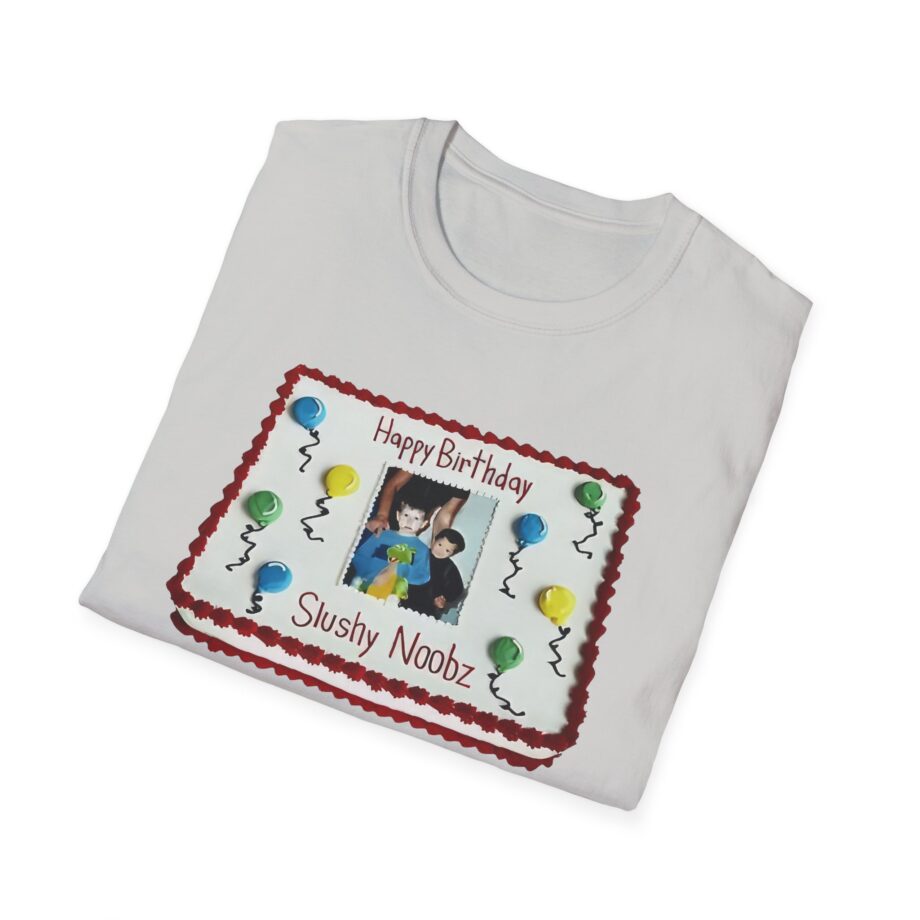 Slushy Noobz Birthday Cake Unisex Softstyle T-shirt