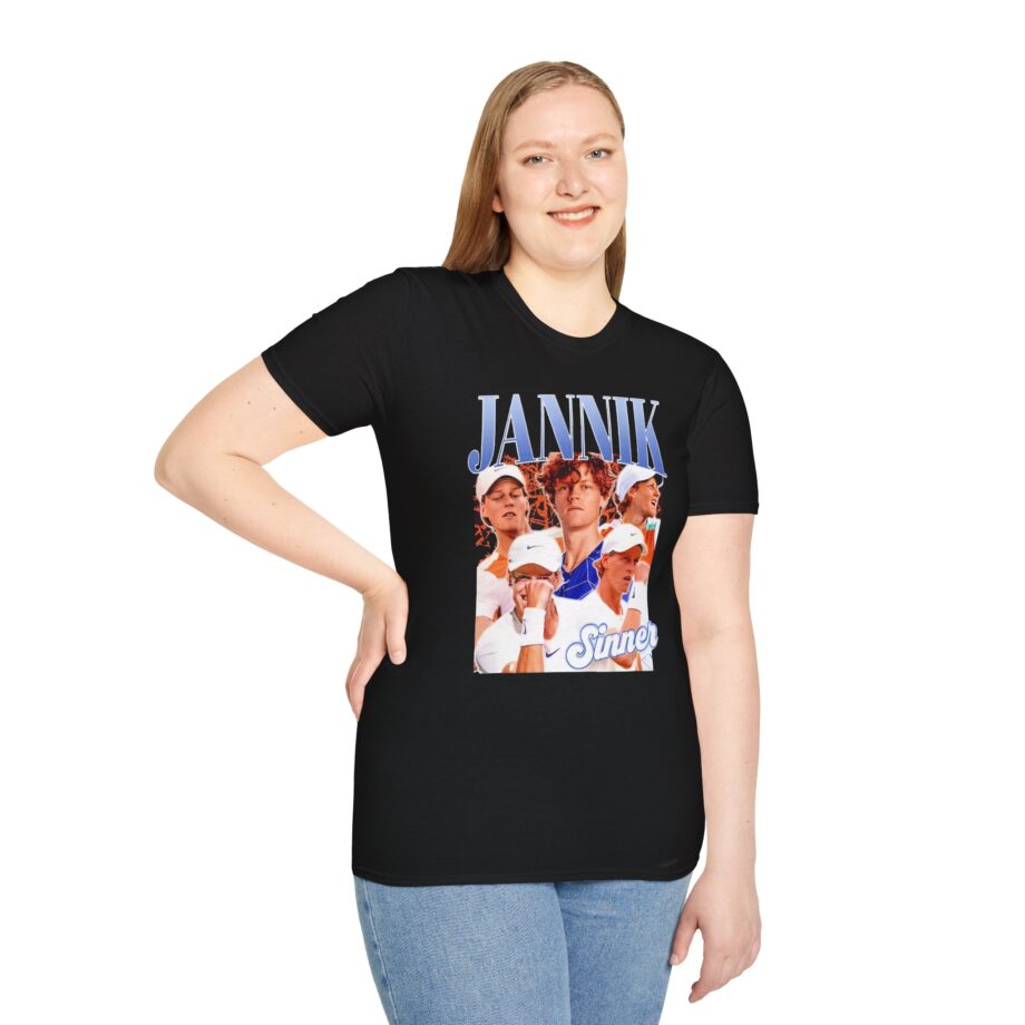 Jannik Sinner Retro Art Unisex Softstyle T-Shirt