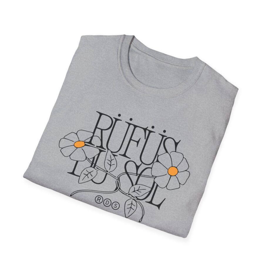 Rufus Du Sol Flower Ecru Unisex Softstyle T-Shirt
