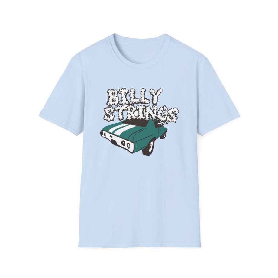 Billy Strings Imogene + Willie X Billy Strings Highway Prayers Green Car Unisex Softstyle T-shirt