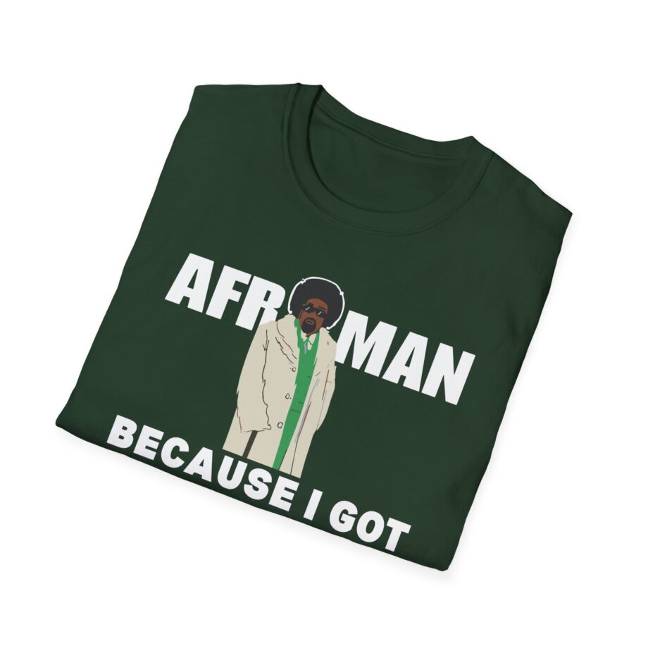 Because I Got High Afroman Unisex Softstyle T-Shirt