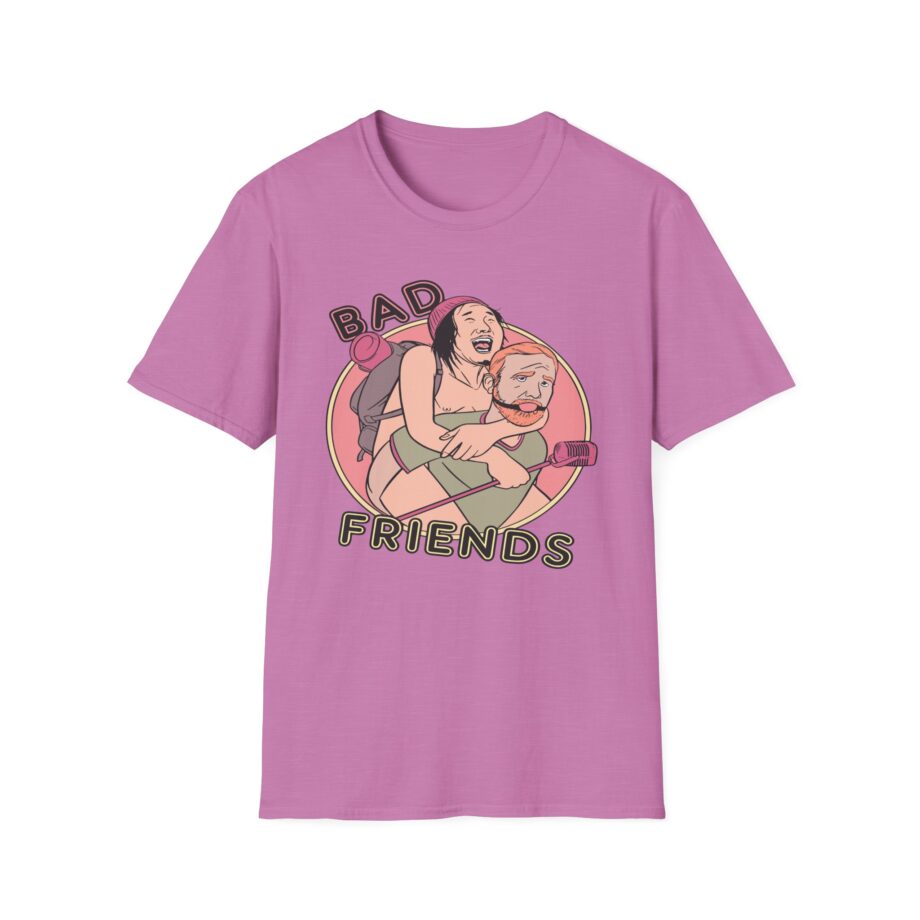 Andrew Santino Piggy Back Bad Friends Podcast Unisex Softstyle T-shirt