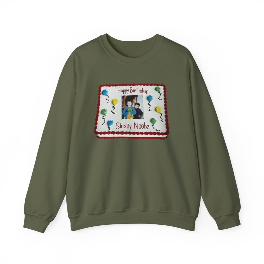 Slushy Noobz Birthday Cake Unisex Heavy Blend Crewneck Sweatshirt
