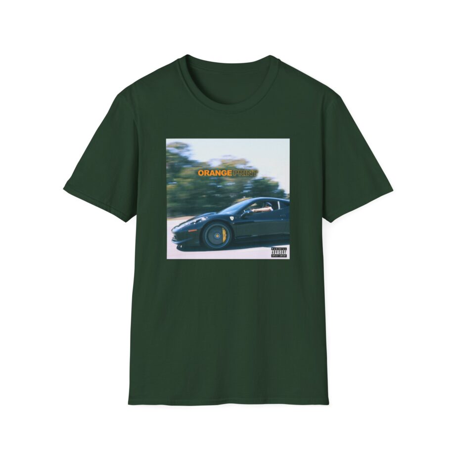Larry June Orange Print Unisex Softstyle T-shirt