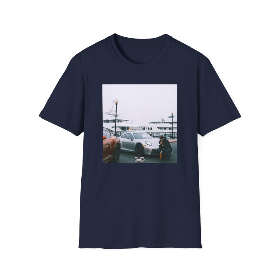 Larry June Spaceships on the Blade Unisex Softstyle T-shirt